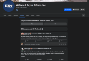 Day Logging Reviews on Facebook